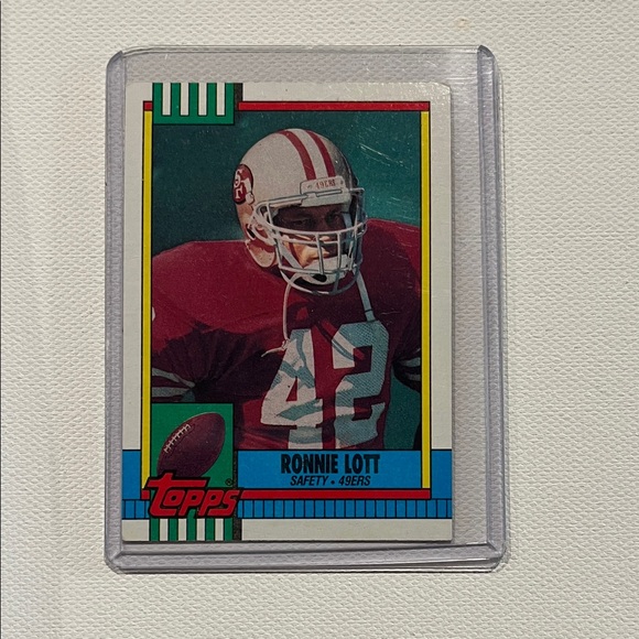 1990 Topps Ronnie Lott & Passing Leaders (Montana / Esiason) with DISCLAIMER - Picture 2 of 7
